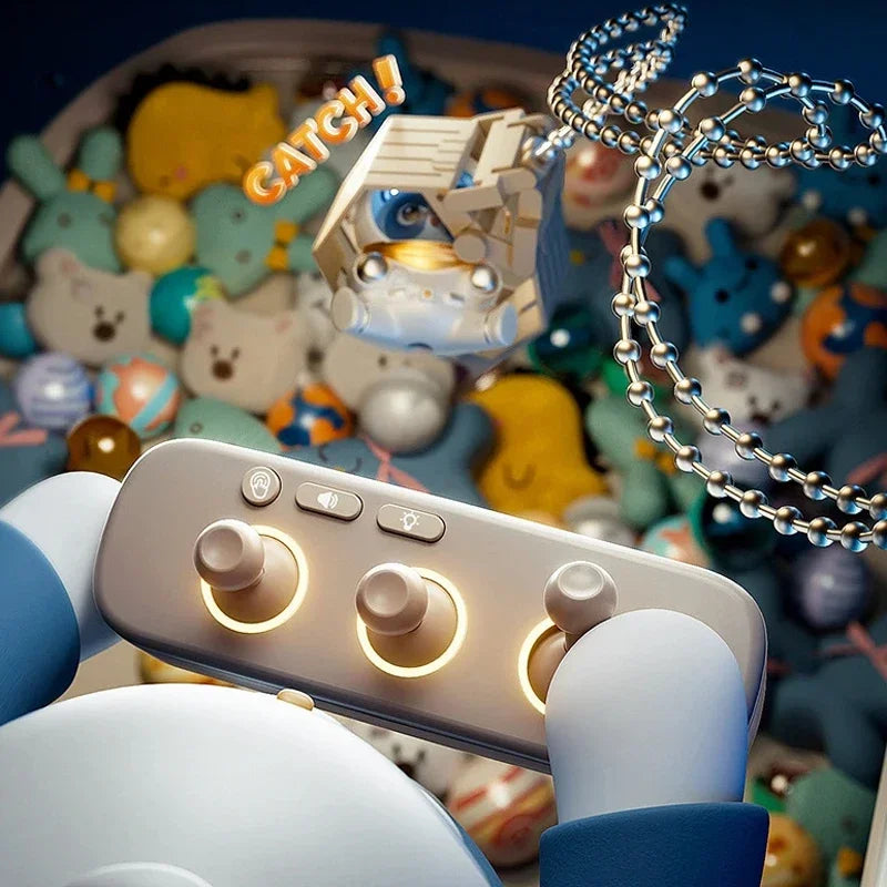 Claw Machine for Kids Doll Machine Toy for Kids Mini Cartoon Claw Crane Machines with Light Music Home Doll Grasping Machine