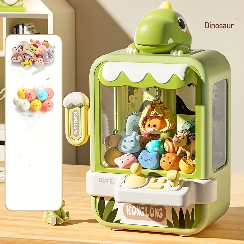 Children'S Claw Machine - Creative Claw Games with Music and Lights, Large Claw Machine with Colorful Stuffed Animal Prizes, Sui