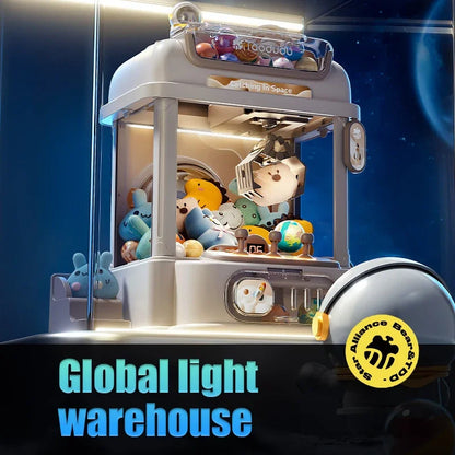 Claw Machine for Kids Doll Machine Toy for Kids Mini Cartoon Claw Crane Machines with Light Music Home Doll Grasping Machine