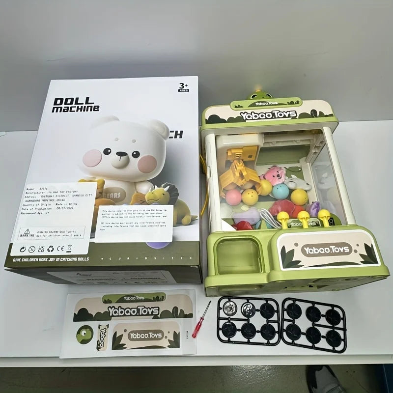 Children'S Claw Machine - Creative Claw Games with Music and Lights, Large Claw Machine with Colorful Stuffed Animal Prizes, Sui